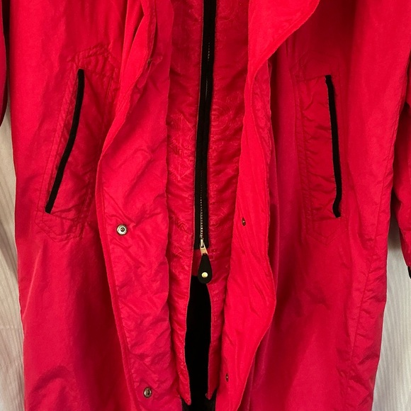 Obermeyer Women's Vibrant Red Trench Coat - Picture 2 of 15